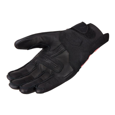 Rękawice miejskie damskie REBELHORN GAP III LADY BLACK/FLUO RED czarny czerwony fluo