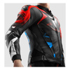 Kurtka skórzana REBELHORN INFERNO BLACK/BLUE/WHITE/RED czarny niebieski biały czerwony