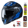 Kask integralny HJC I70 REDEN BLACK/BLUE niebieski srebrny czarny