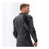Kurtka skórzana REBELHORN VELOCE BLACK/GREY/FLUO RED czarny szary czerwony fluo