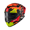 Kask integralny MT THUNDER 4 SV YAMANAKA 2024 czerwony żółty czarny