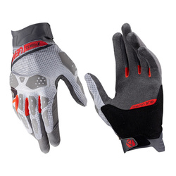 Rękawice cross LEATT ADV X-FLOW 5.5 SHORT MIST szary czerwony