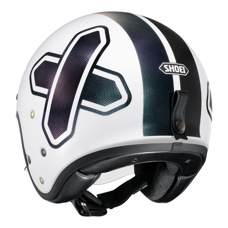 Kask otwarty SHOEI J.O 2 CROSS LOGO 2 TC-6 biały granatowy