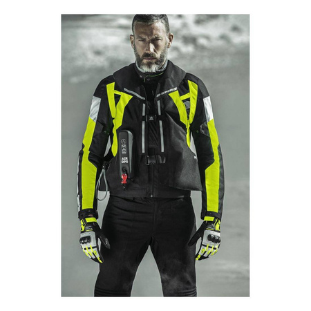 Kamizelka z poduszką powietrzną SPIDI AIR DPS YELLOW FLUO czarny żółty fluo