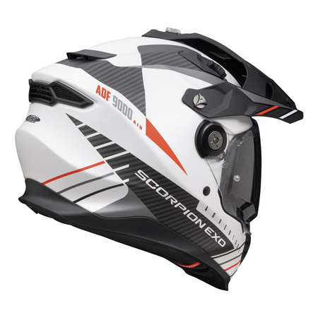 Kask integralny SCORPION ADF-9000 AIR FEAT MATT WHITE/BLACK/RED biały czarny czerwony
