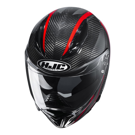 Kask integralny HJC F70 CARBON ESTON BLACK/RED czarny czerwony szary
