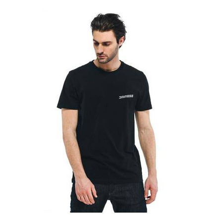 Koszulka T-shirt DAINESE HATCH BLACK/WHITE czarny biały
