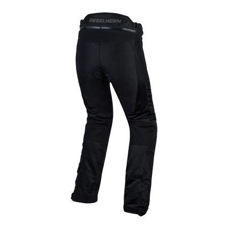 Spodnie tekstylne damskie REBELHORN FLUX LADY BLACK czarny