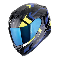 Kask integralny SCORPION EXO-520 EVO AIR SENSUS BLACK/BLUE/NEON YELLOW czarny niebieski żółty fluo