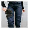 Jeansy motocyklowe damskie BROGER OHIO WASHED BLACK czarny