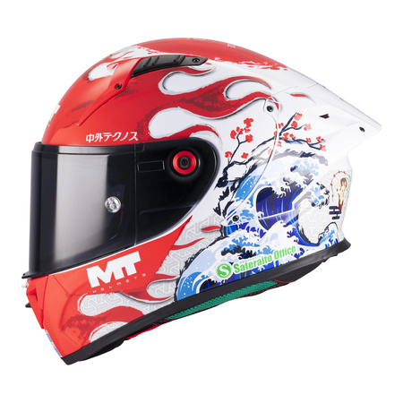Kask integralny MT KRE+ S YAMANAKA RED/WHITE/BLUE czarny biały niebieski