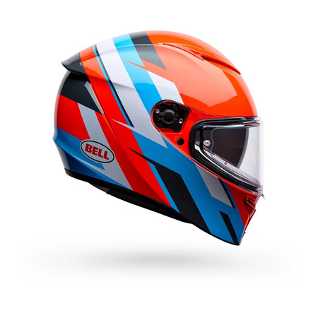 Kask integralny BELL LITHIUM ECE6 NOVA ORANGE BLUE pomarańczowy niebieski