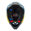 Kask cross FOX V3 TINE TWILIGHT niebieski żółty