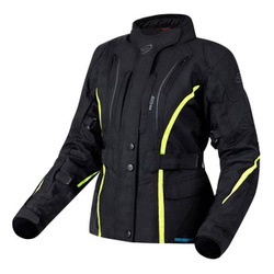 Kurtka tekstylna damska OZONE SAHARA LADY BLACK/FLO YELLOW czarny żółty fluo