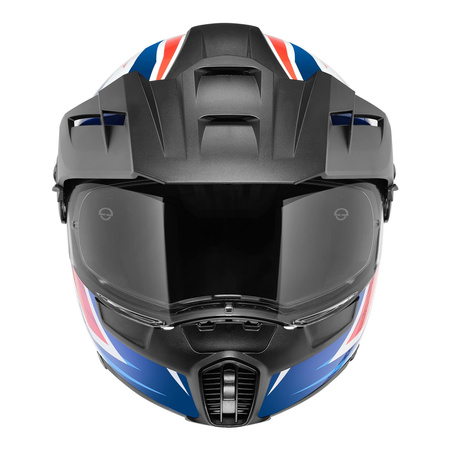 Kask szczękowy SCHUBERTH E1 ECE TUAREG RED czerwony niebieski biały