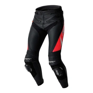 Spodnie skórzane RST TRACTECH EVO D3O BLACK/FLUO RED czarny czerwony fluo
