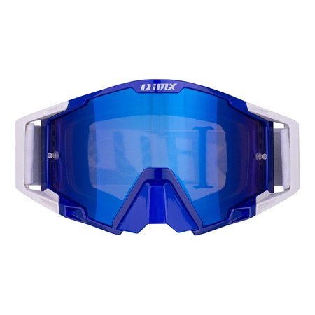 Gogle motocyklowe IMX SAND BLUE/WHITE SZYBA BLUE IRIDIUM + CLEAR niebieski biały