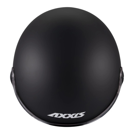 Kask otwarty AXXIS SQUARE S SOLID A1 MATT BLACK czarny mat