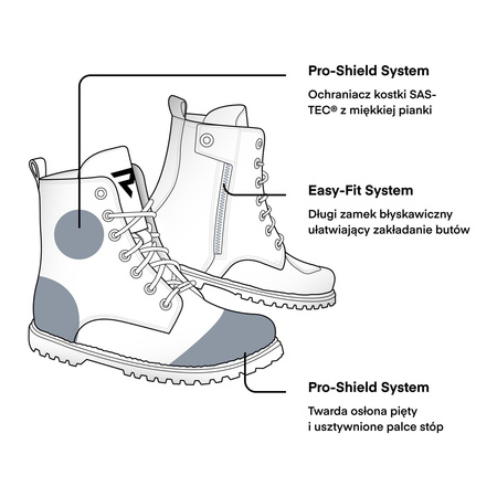 Buty krótkie REBELHORN NOMAD DARK GREY szary