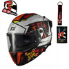 Kask integralny AXXIS HAWK EVO SV SKETCHBOOK B2 MATT czerwony czarny biały