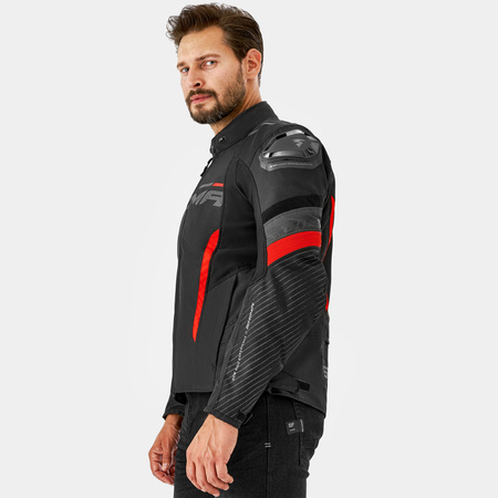 Kurtka tekstylna SHIMA SOLID 2.0 RED czarny czerwony