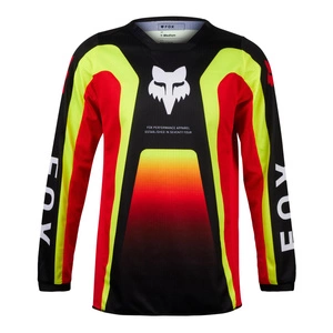 Bluza cross dziecięca FOX JUNIOR 180 BALLAST BLACK/RED czarny czerwony żółty fluo