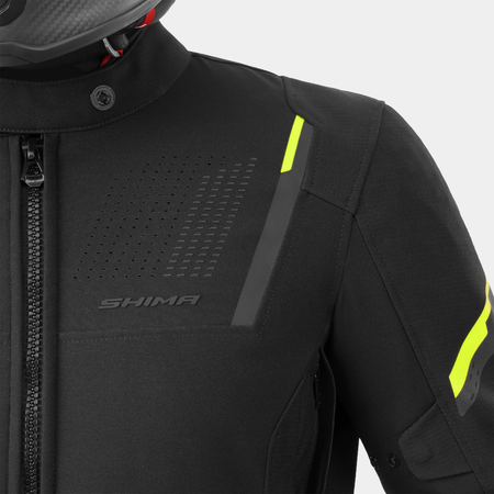 Kurtka tekstylna SHIMA RUSH 3.0 G2 FLUO czarny żółty fluo