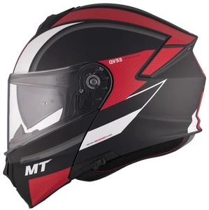 Kask szczękowy MT GENESIS SV CAVE MATT BLACK/RED czarny czerwony biały