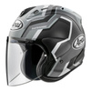 Kask otwarty ARAI SZ-R VAS RSW BLACK szary grafitowy biały czarny