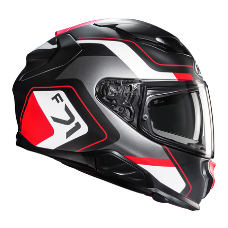 Kask integralny HJC F71 ARCAN BLACK/RED szary czerwony czarny biały