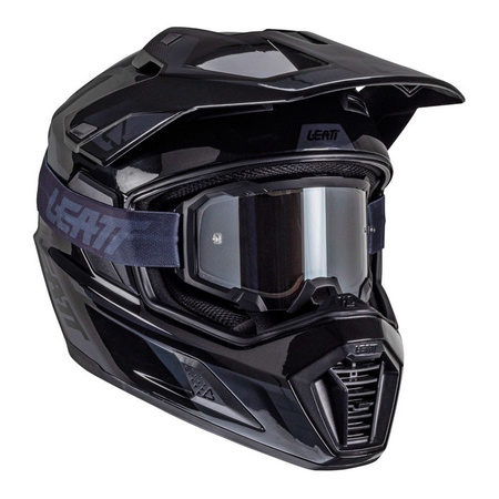Kask cross z goglami LEATT KIT ADV 8.5 V25 STEALTH czarny
