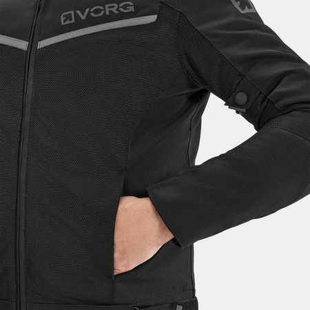 Kurtka tekstylna VORG NANO BLACK czarny