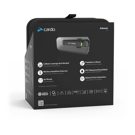 Interkom uniwersalny CARDO EDGEPHONES ORV SINGLE czarny