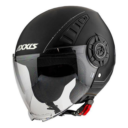 Kask otwarty AXXIS METRO SOLID MATT BLACK czarny mat