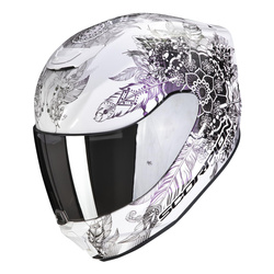 Kask integralny SCORPION EXO 391 DREAM WHITE/CHAMELEON biały fioletowy
