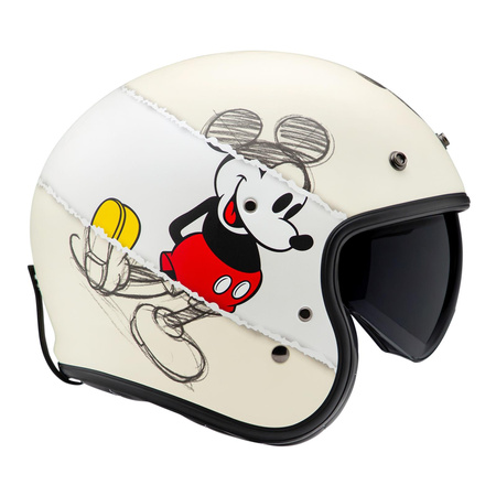 Kask otwarty HJC V31 DISNEY MICKEY SKETCH BEIGE beżowy