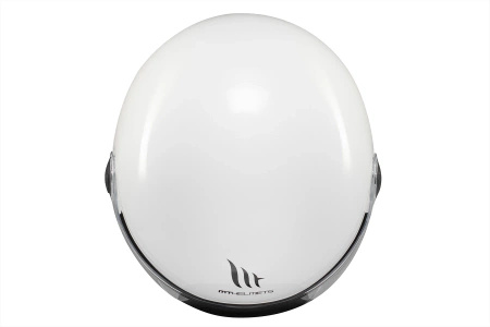 Kask otwarty MT STREET S SOLID GLOSS PEARL WHITE biały