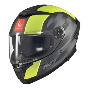 Kask integralny MT THUNDER 4 SV THREADS MATT GREY/GREEN szary żółty fluo zielony