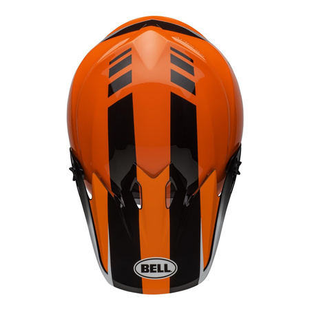 Kask cross BELL MX-9 MIPS DASH ORANGE/BLACK czarny pomarańczowy