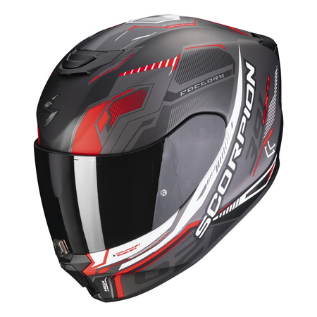Kask integralny SCORPION EXO 391 HAUT MATT BLACK/SILVER/RED czarny srebrny czerwony