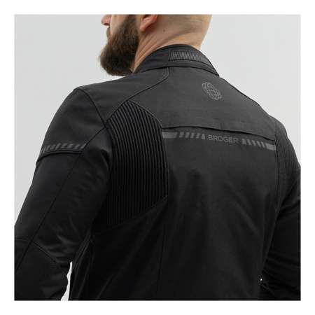 Kurtka tekstylna BROGER GRID BLACK czarny