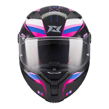 Kask integralny AXXIS FENIX TURBULENCE B8 GLOSS niebieski różowy czarny biały