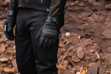 Rękawice miejskie KNOX ORSA TEXTILE OR4 BLACK czarny