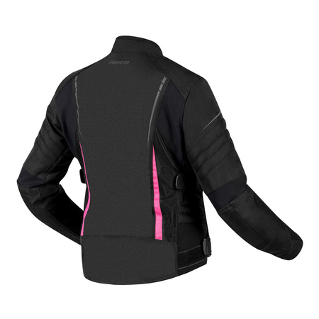 Kurtka tekstylna damska OZONE FLOW LADY BLACK/PINK czarny różowy