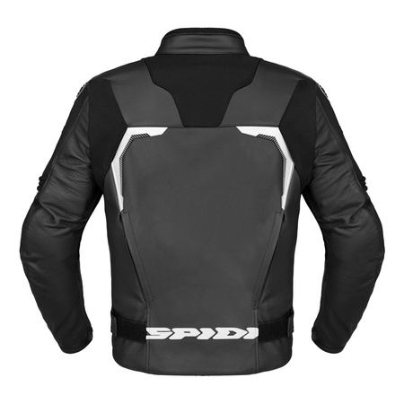 Kurtka skórzana SPIDI EVORIDER 3 BLACK/WHITE czarny biały