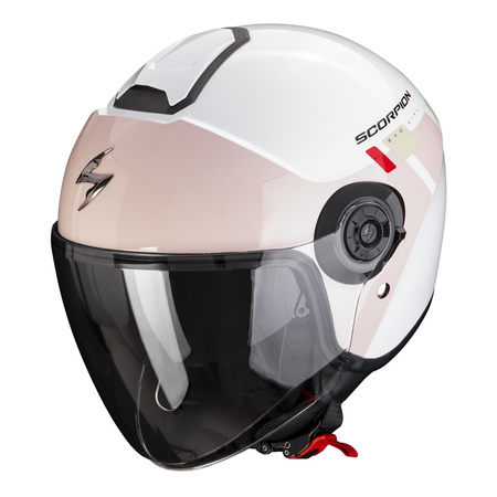 Kask otwarty SCORPION EXO-CITY II MALL WHITE/PINK/GREEN biały różowy zielony