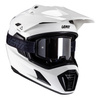 Kask cross z goglami LEATT KIT ADV 8.5 V25 WHITE biały