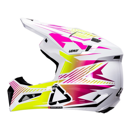 Kask cross z goglami LEATT KIT MOTO 3.5 STORM PINK różowy