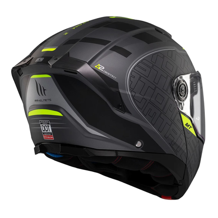 Kask szczękowy MT ATOM 2 SV DESTINY MATT BLACK/GREY