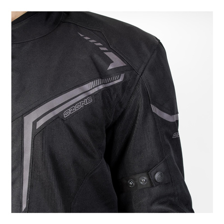 Kurtka tekstylna OZONE FLOW BLACK czarny